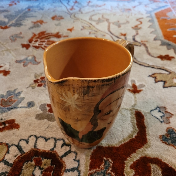 MARCO E CRISTINA Father Christmas PITCHER Santa  Made in Italy 8" Tall - Picture 2 of 6
